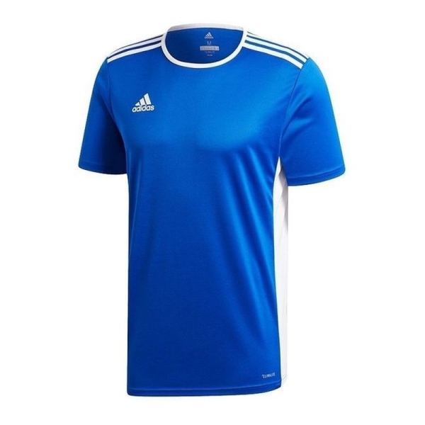 Adidas Entrada marškinėliai, 18JSY, dydis 128, spalva mėlyna Adidas Entrada marškinėliai, 18JSY, dydis 128, spalva mėlyna