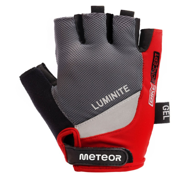 Meteor Gel GX33 dviratininkų pirštinės raudonos spalvos Meteor Gel GX33 dviratininkų pirštinės raudonos spalvos