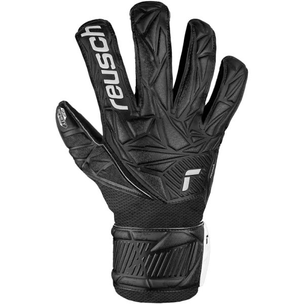"Reusch Attrakt Infinity Junior" vartininko pirštinės, juodos spalvos "Reusch Attrakt Infinity Junior" vartininko pirštinės, juodos spalvos