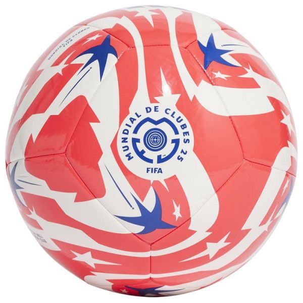 Adidas FCWC Club Replica futbolo kamuolys, dydis 5, spalva balta-raudona-mėlyna