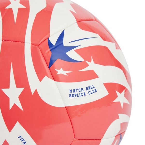 Adidas FCWC Club Replica futbolo kamuolys, dydis 5, spalva balta-raudona-mėlyna