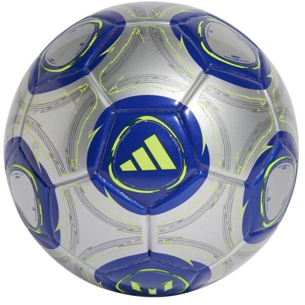 Adidas Messi F50 futbolo kamuolys, mini dydžio, pilkai mėlynos spalvos Adidas Messi F50 futbolo kamuolys, mini dydžio, pilkai mėlynos spalvos