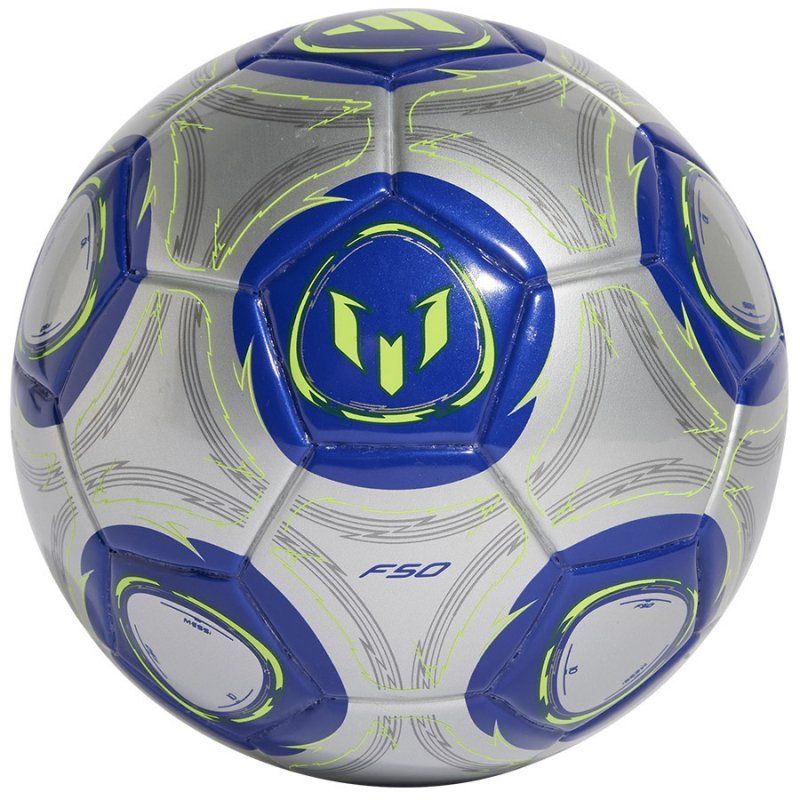Adidas Messi F50 futbolo kamuolys, mini dydžio, pilkai mėlynos spalvos