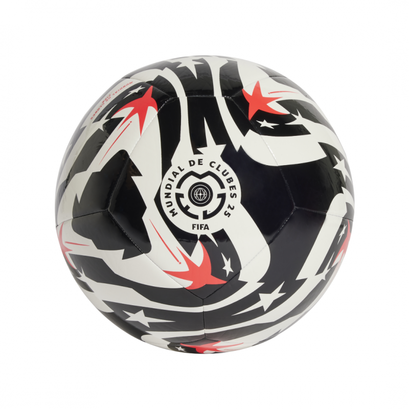 Adidas FCWC klubinis futbolo kamuolys, 5 dydis, balta/juoda/raudona spalva