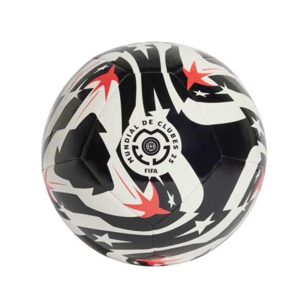 Adidas FCWC klubinis futbolo kamuolys, 5 dydis, balta/juoda/raudona spalva