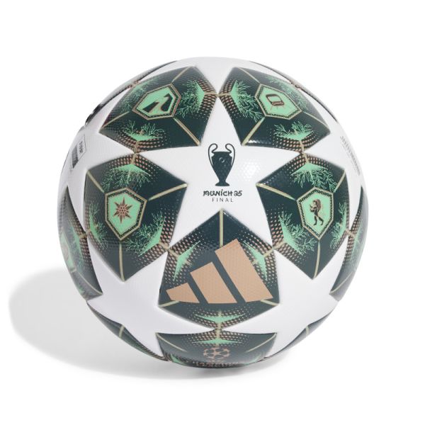 Adidas UCL League Fifa Quality futbolo kamuolys, 5 dydžio, baltos ir žalios spalvos Adidas UCL League Fifa Quality futbolo kamuolys, 5 dydžio, baltos ir žalios spalvos