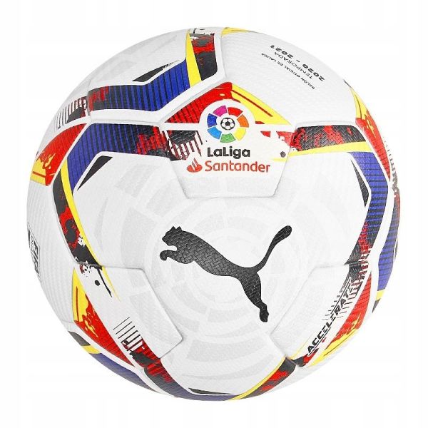 Puma Accelerate Mini futbolo kamuolys, 1 dydis, raudona-balta-mėlyna spalva Puma Accelerate Mini futbolo kamuolys, 1 dydis, raudona-balta-mėlyna spalva